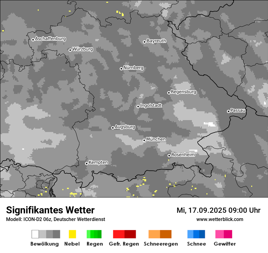 Modellkarten Signifikantes Wetter