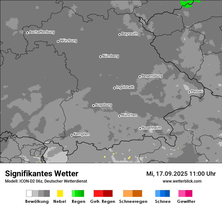 Modellkarten Signifikantes Wetter