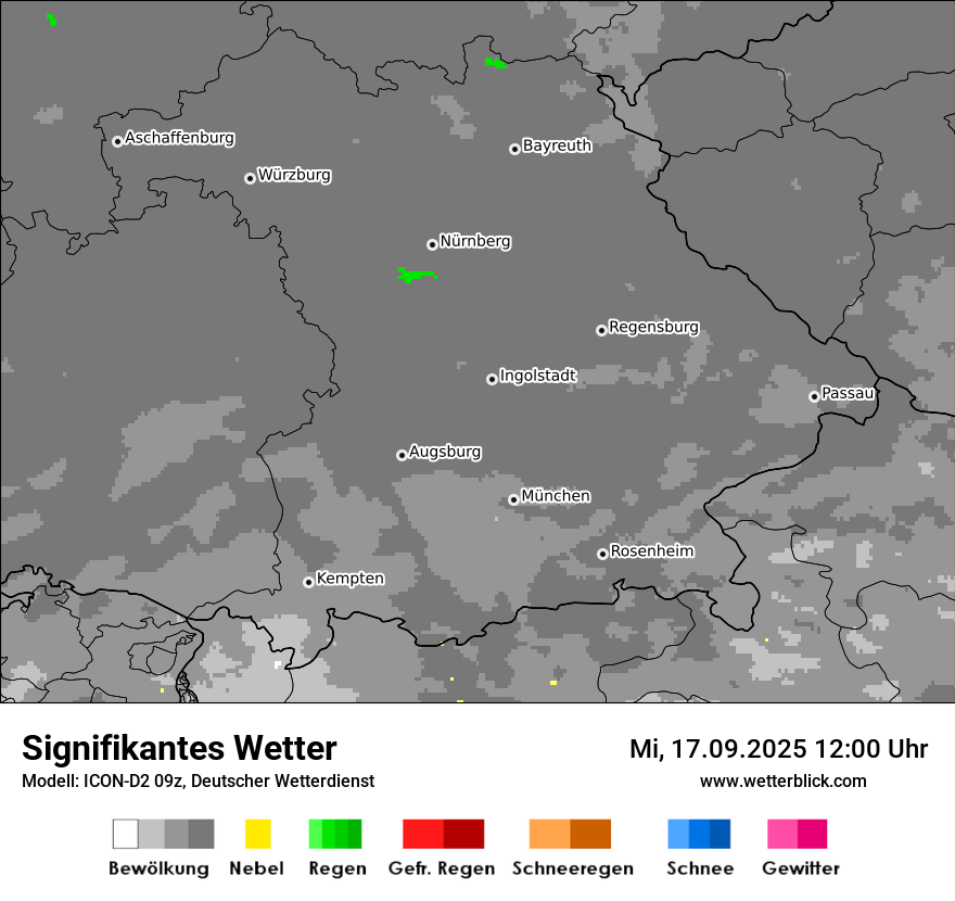Modellkarten Signifikantes Wetter
