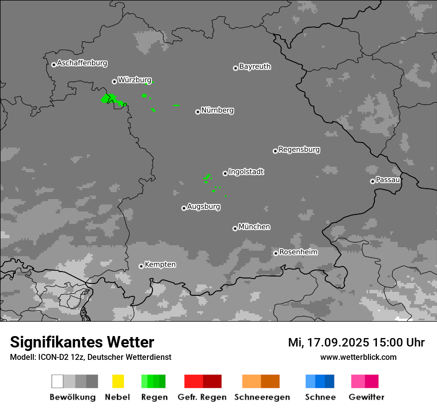 Modellkarten Signifikantes Wetter