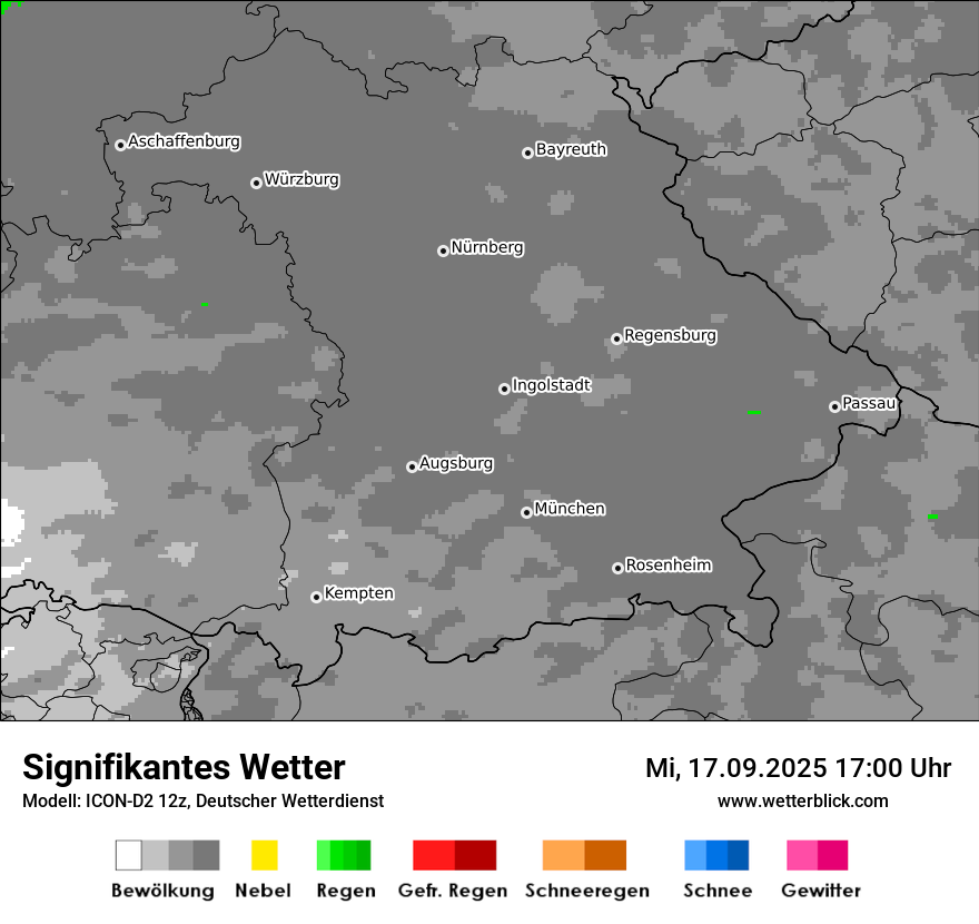 Modellkarten Signifikantes Wetter