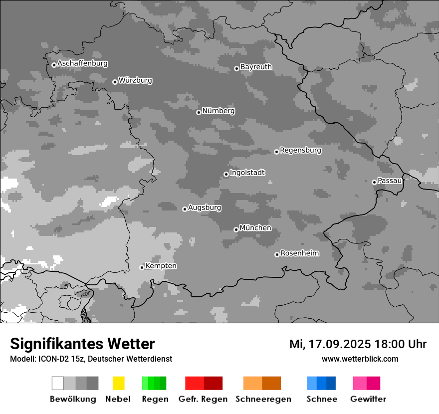 Modellkarten Signifikantes Wetter