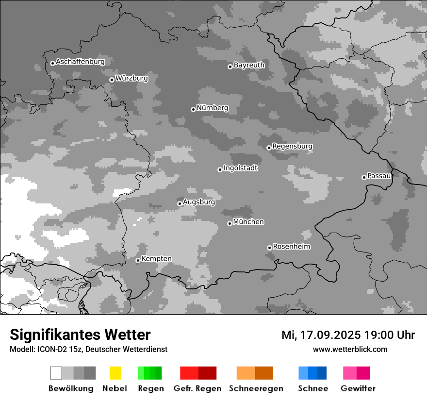 Modellkarten Signifikantes Wetter