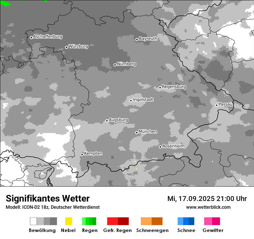 Modellkarten Signifikantes Wetter