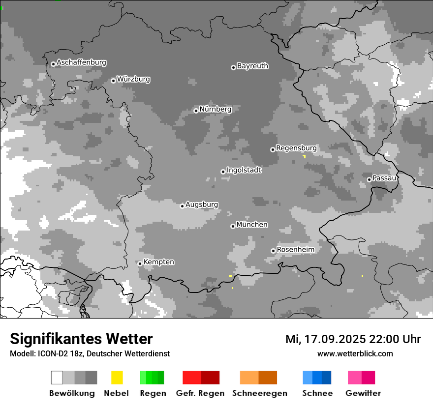 Modellkarten Signifikantes Wetter