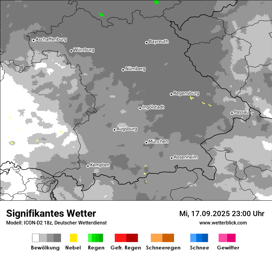 Modellkarten Signifikantes Wetter