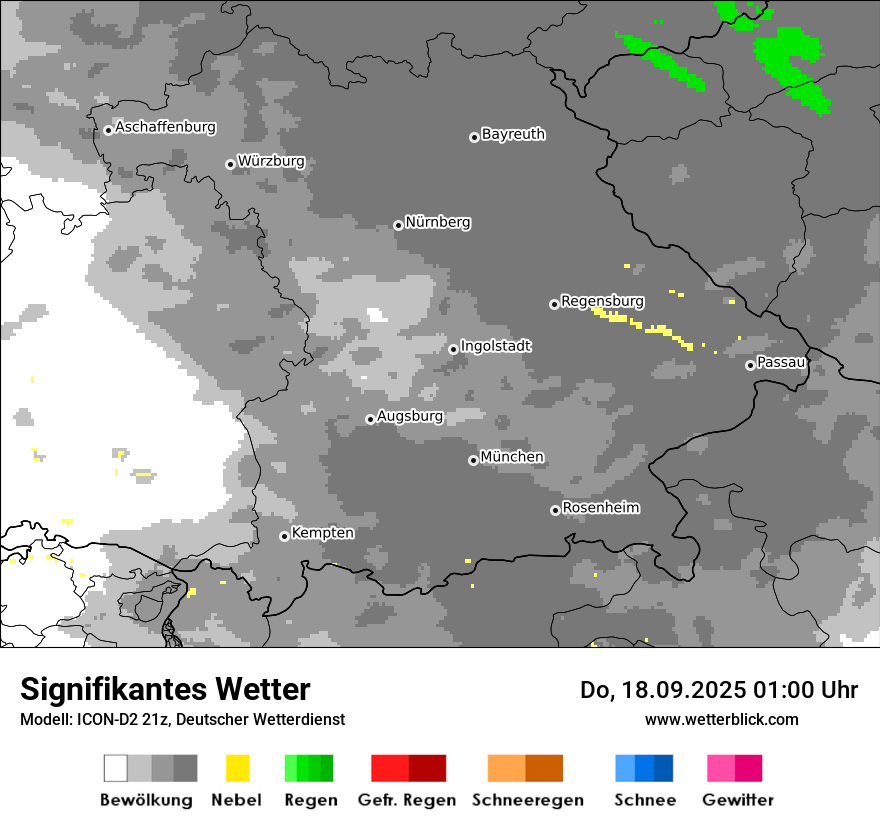 Modellkarten Signifikantes Wetter