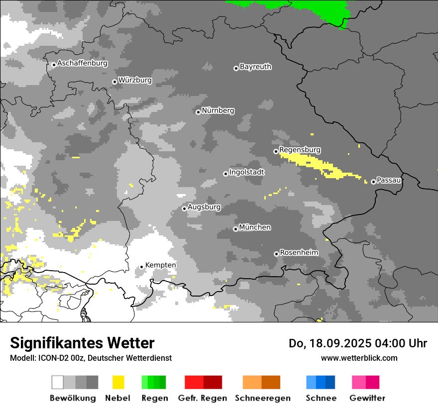 Modellkarten Signifikantes Wetter