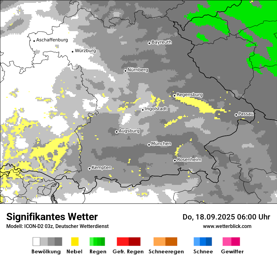 Modellkarten Signifikantes Wetter