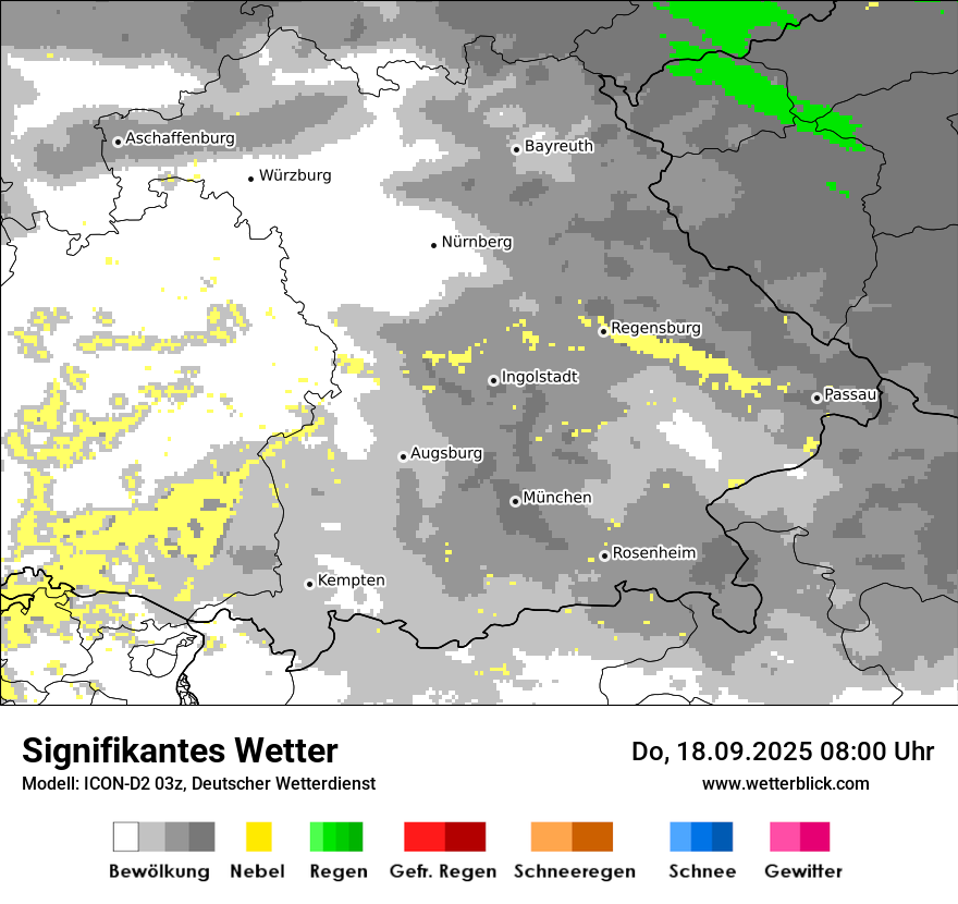 Modellkarten Signifikantes Wetter