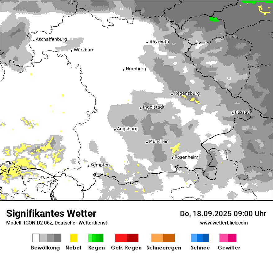 Modellkarten Signifikantes Wetter