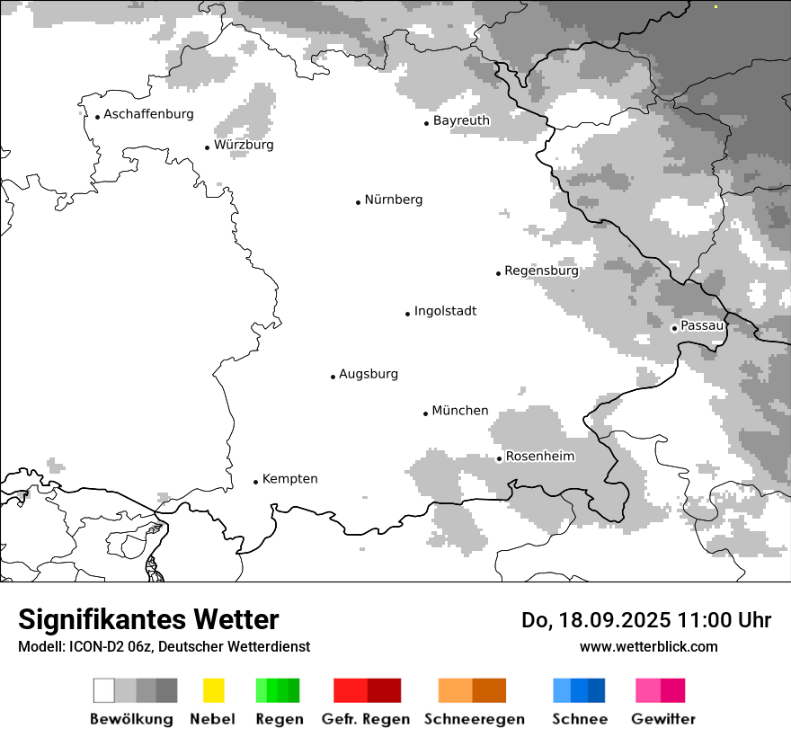 Modellkarten Signifikantes Wetter
