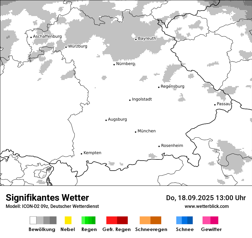 Modellkarten Signifikantes Wetter