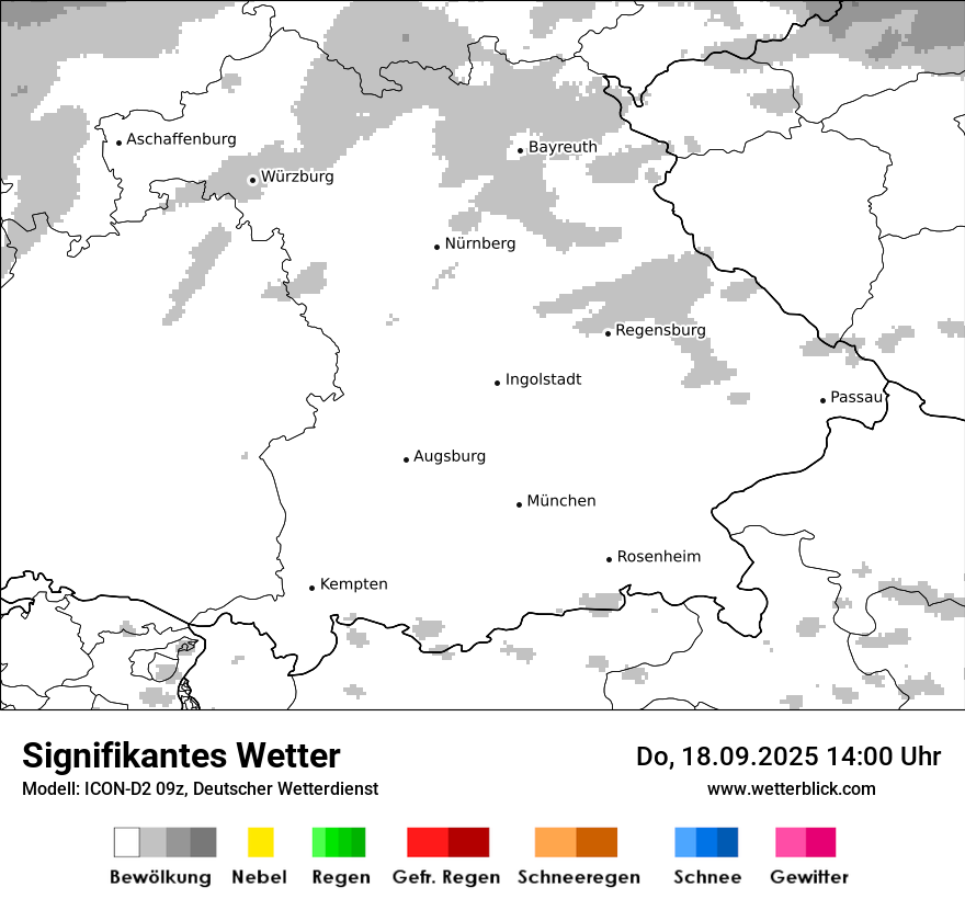 Modellkarten Signifikantes Wetter