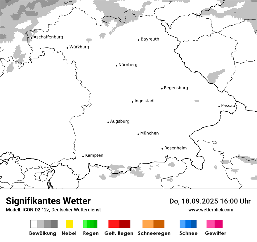 Modellkarten Signifikantes Wetter