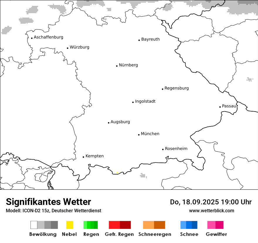 Modellkarten Signifikantes Wetter