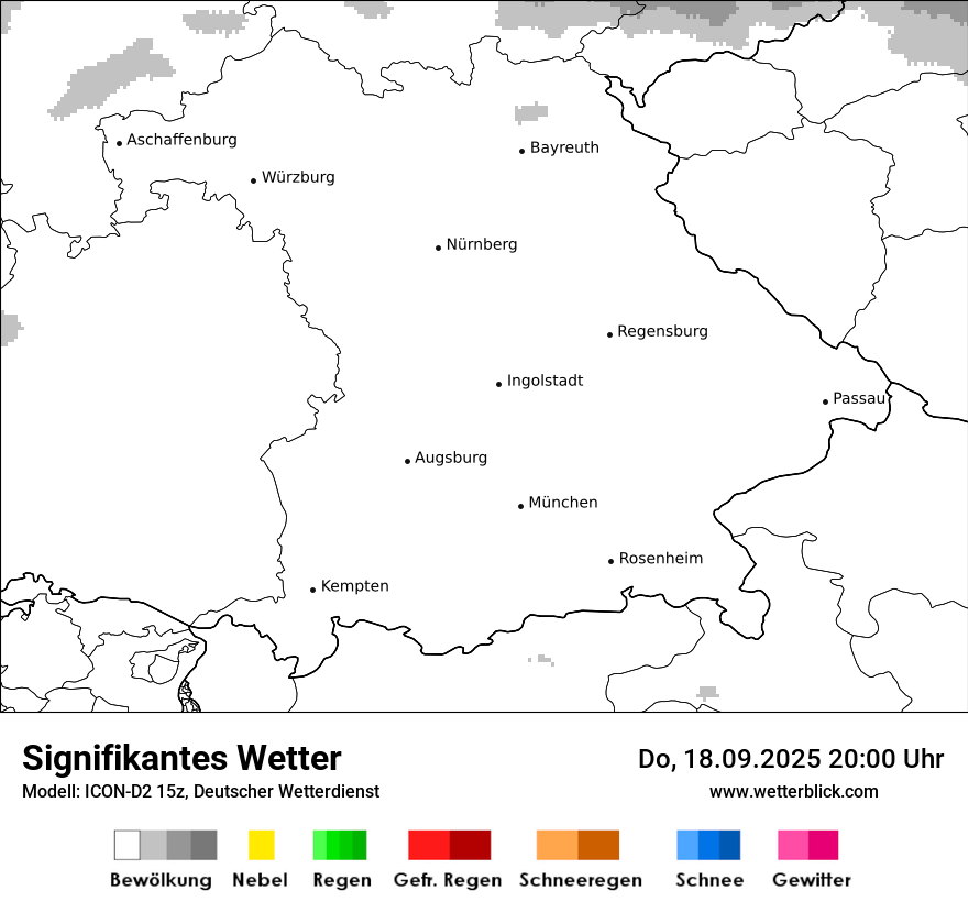 Modellkarten Signifikantes Wetter