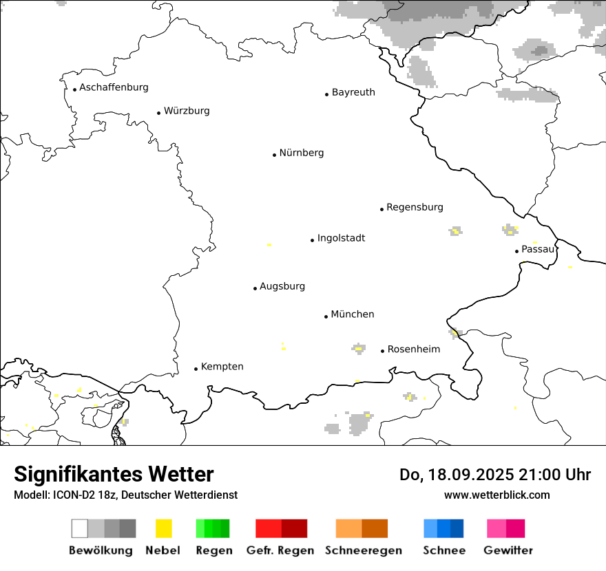 Modellkarten Signifikantes Wetter