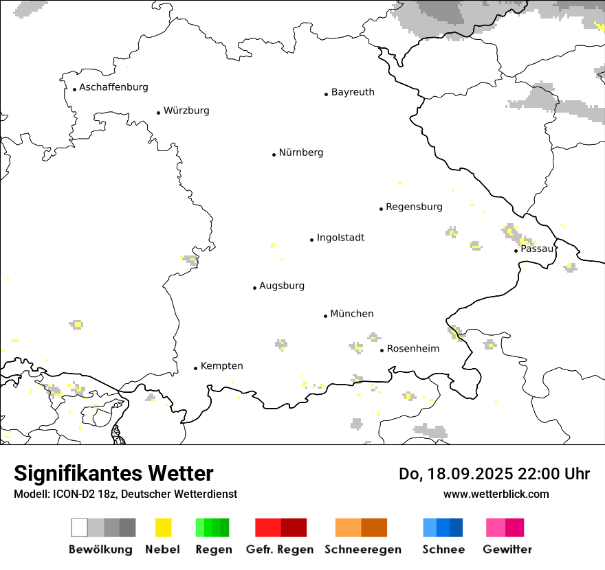 Modellkarten Signifikantes Wetter