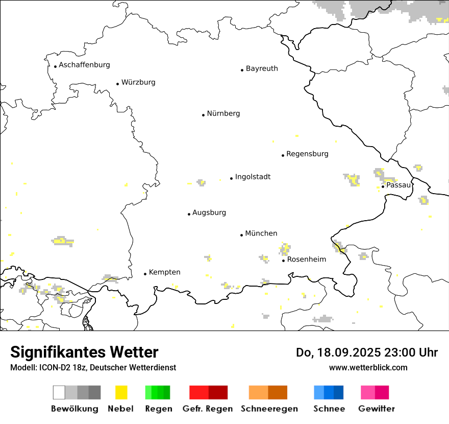 Modellkarten Signifikantes Wetter