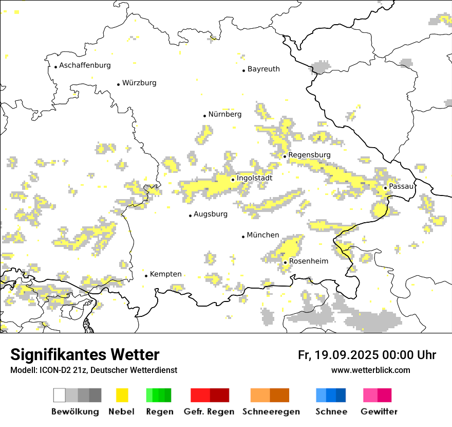 Modellkarten Signifikantes Wetter