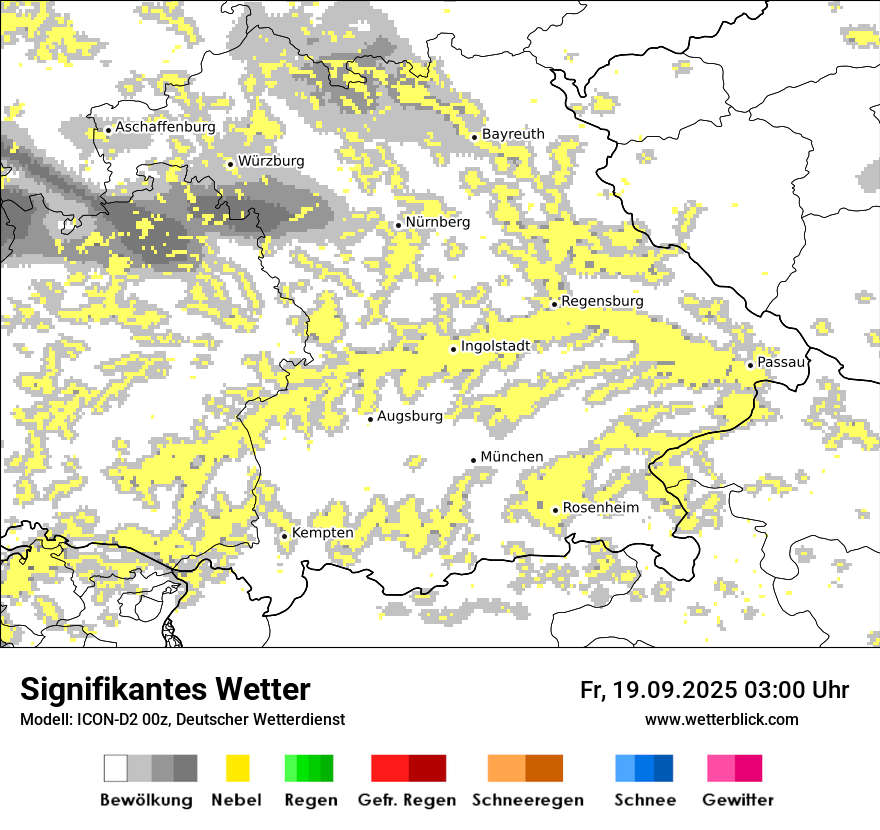 Modellkarten Signifikantes Wetter