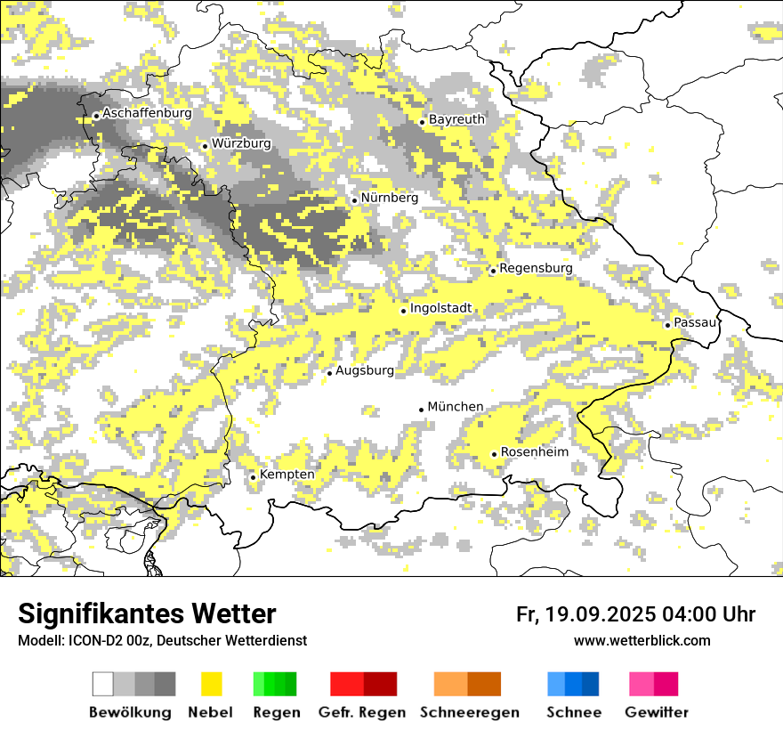 Modellkarten Signifikantes Wetter