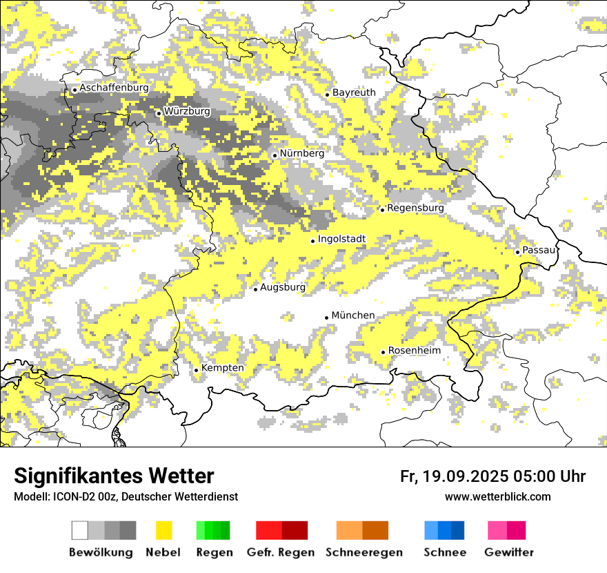 Modellkarten Signifikantes Wetter