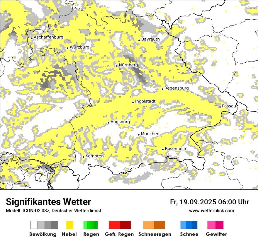 Modellkarten Signifikantes Wetter