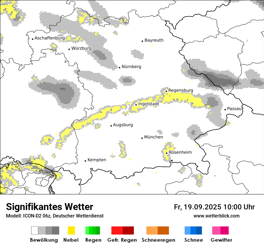 Modellkarten Signifikantes Wetter