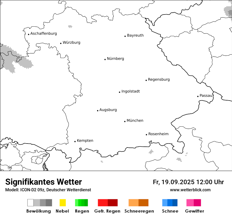 Modellkarten Signifikantes Wetter