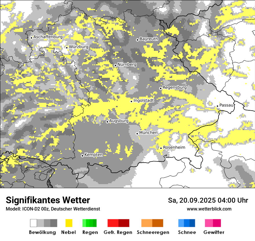 Modellkarten Signifikantes Wetter