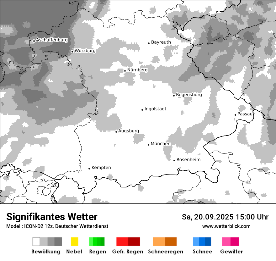 Modellkarten Signifikantes Wetter
