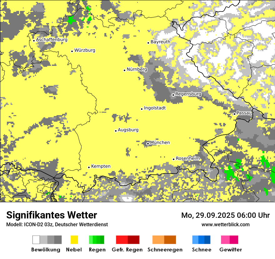 Modellkarten Signifikantes Wetter