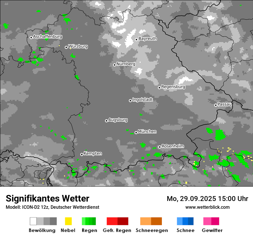 Modellkarten Signifikantes Wetter