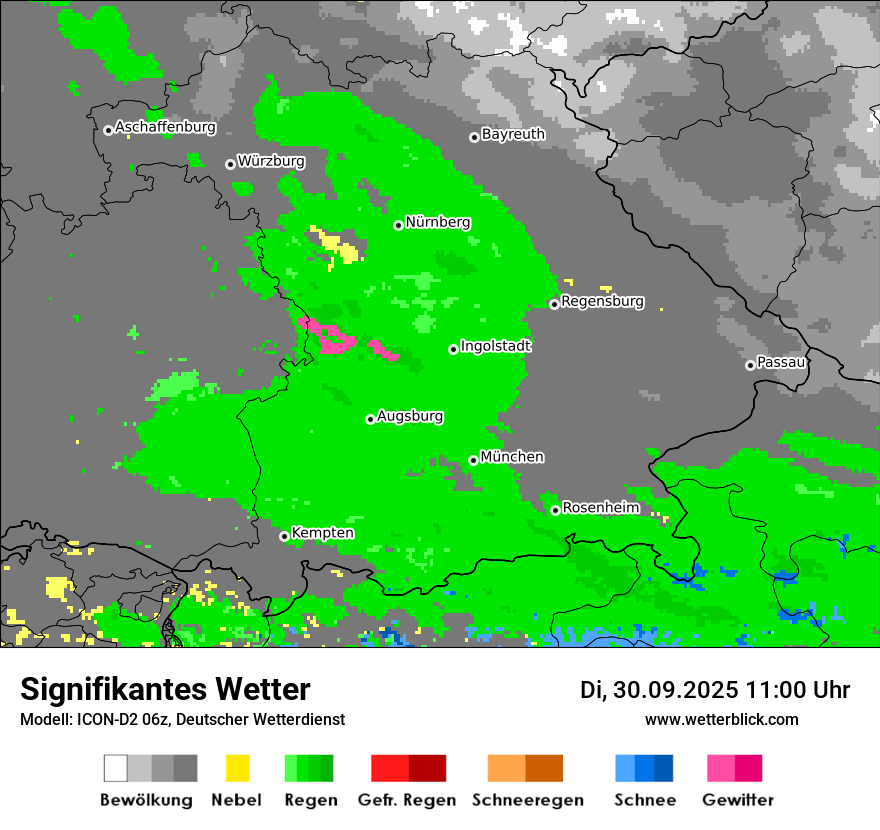 Modellkarten Signifikantes Wetter