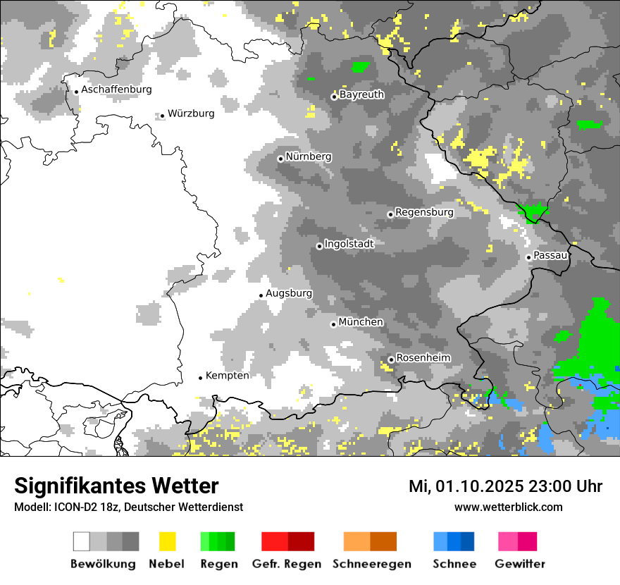 Modellkarten Signifikantes Wetter