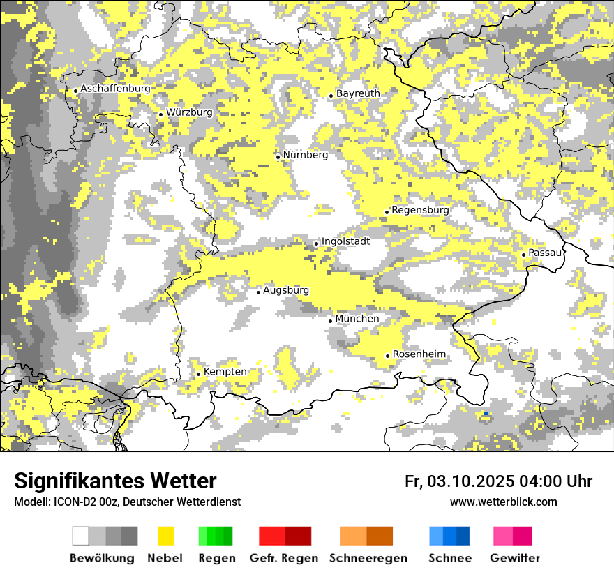 Modellkarten Signifikantes Wetter