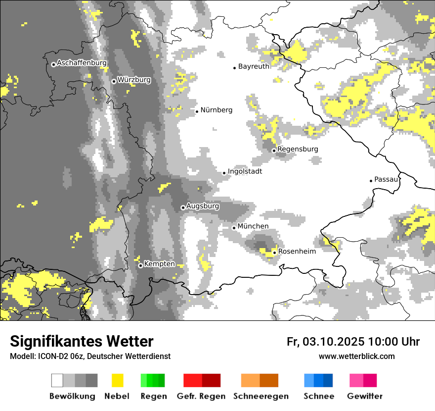 Modellkarten Signifikantes Wetter