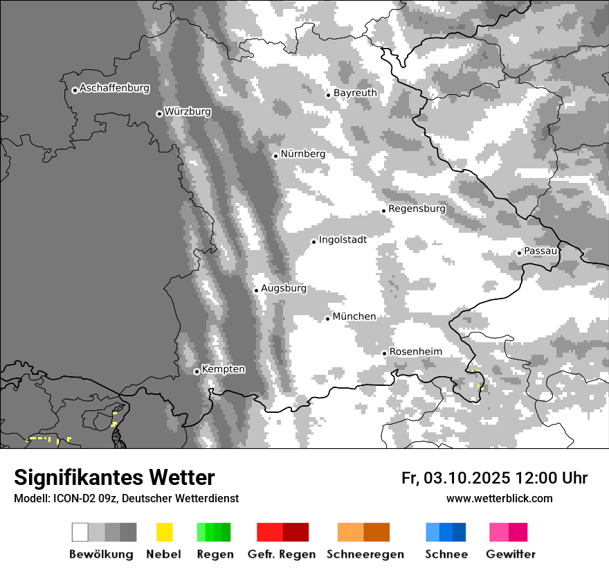 Modellkarten Signifikantes Wetter
