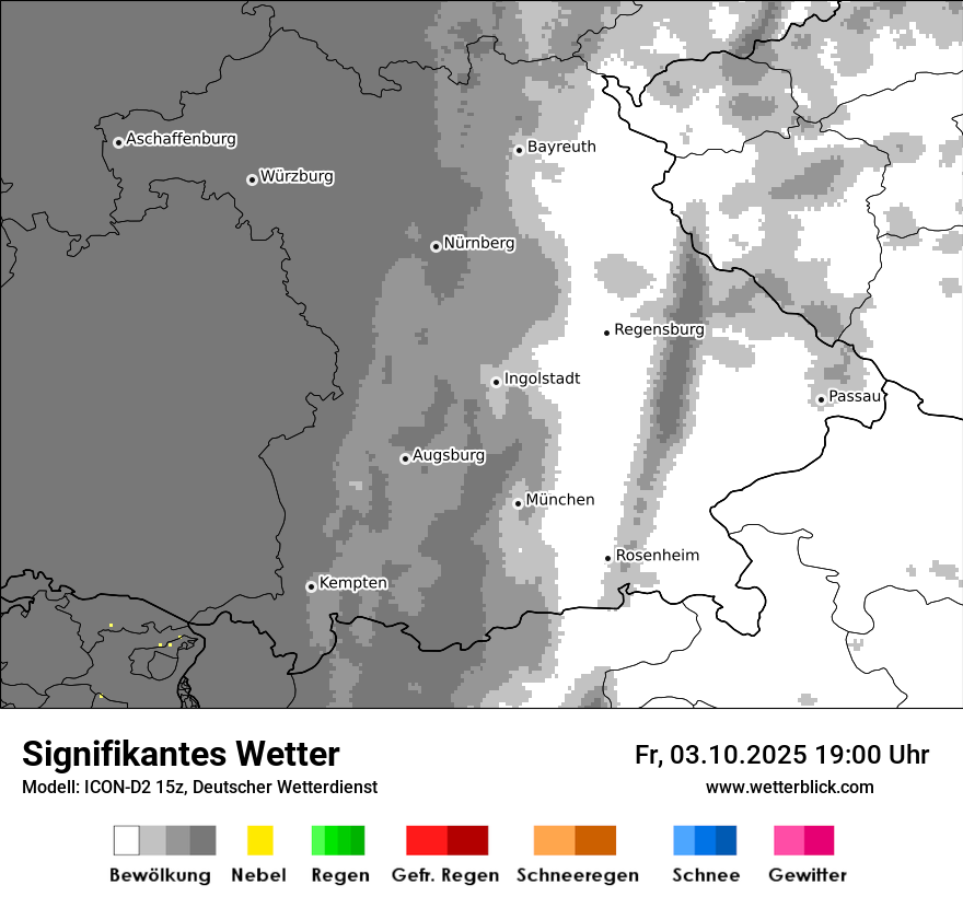 Modellkarten Signifikantes Wetter