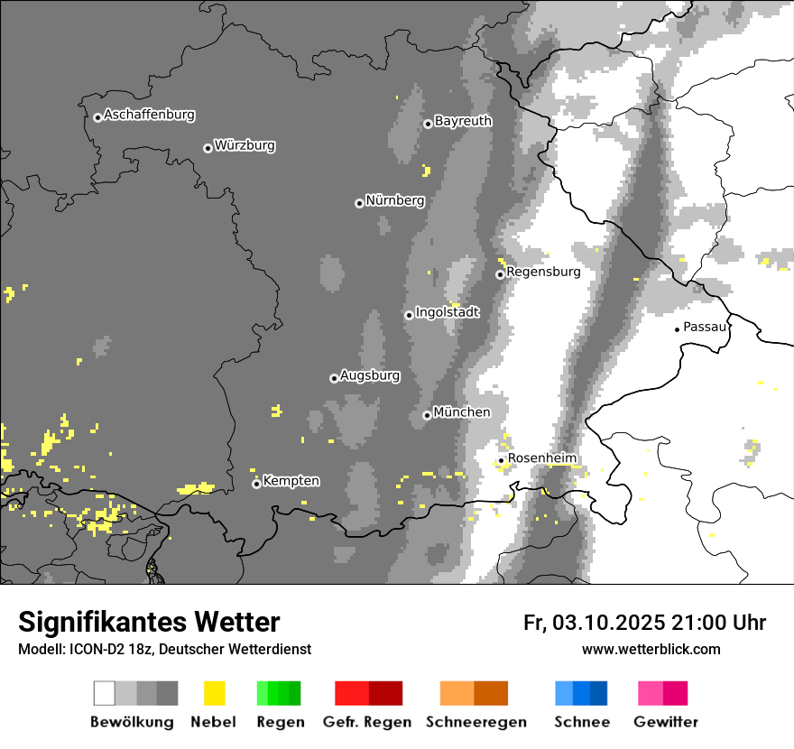 Modellkarten Signifikantes Wetter