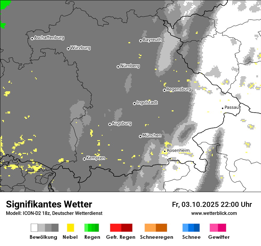 Modellkarten Signifikantes Wetter