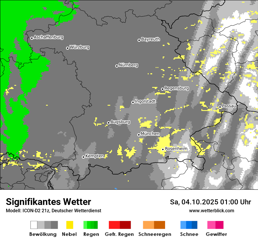 Modellkarten Signifikantes Wetter