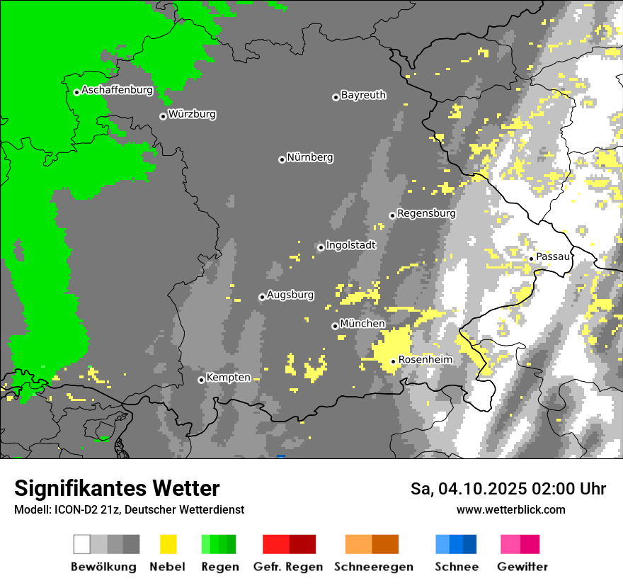 Modellkarten Signifikantes Wetter
