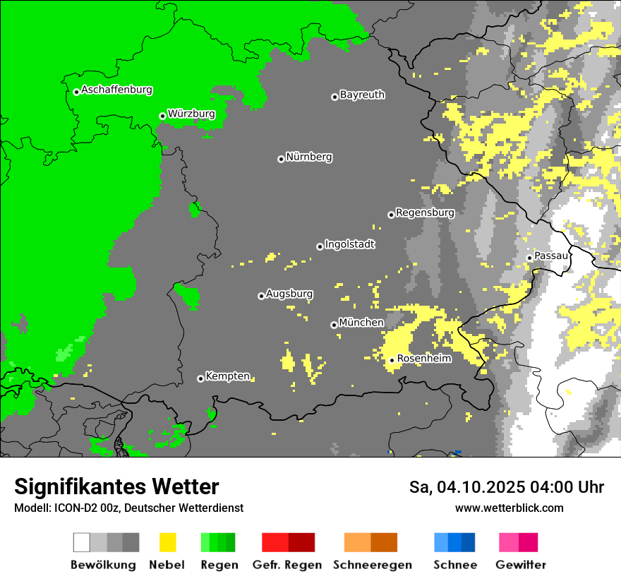 Modellkarten Signifikantes Wetter
