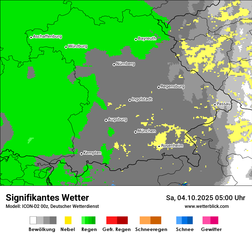 Modellkarten Signifikantes Wetter
