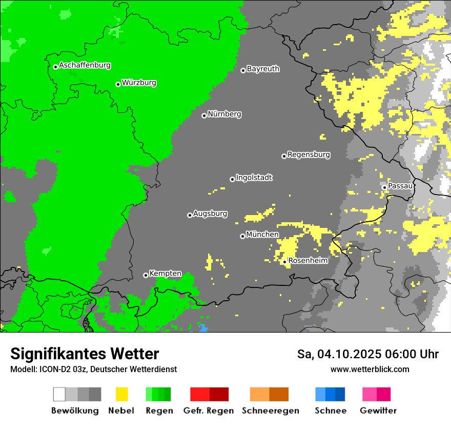 Modellkarten Signifikantes Wetter
