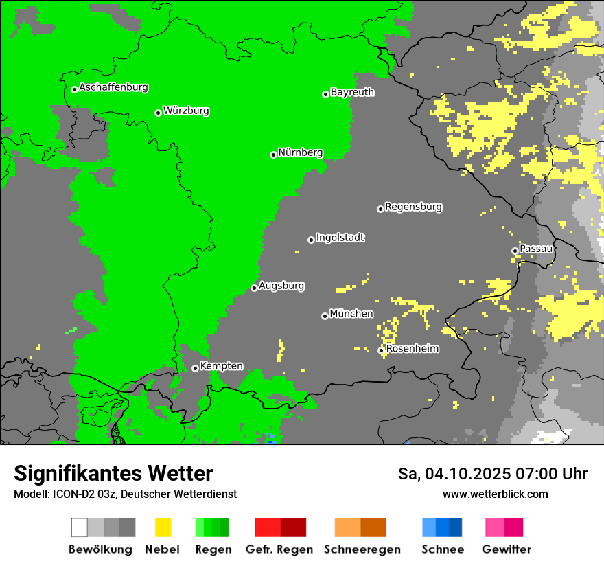 Modellkarten Signifikantes Wetter