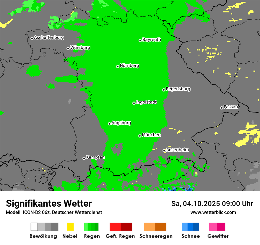 Modellkarten Signifikantes Wetter